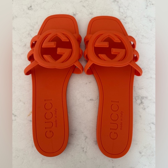 Gucci Orange Sandals - Picture 1 of 2
